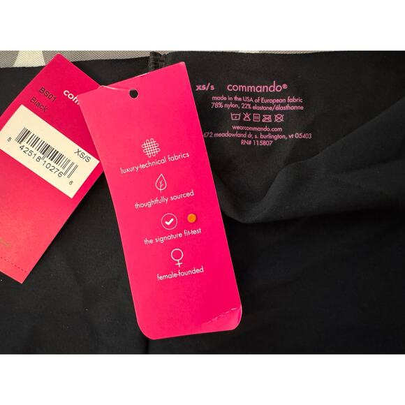 New COMMANDO Women's Black Stretch Classic Boyshort Size XS/S - Picture 5 of 5